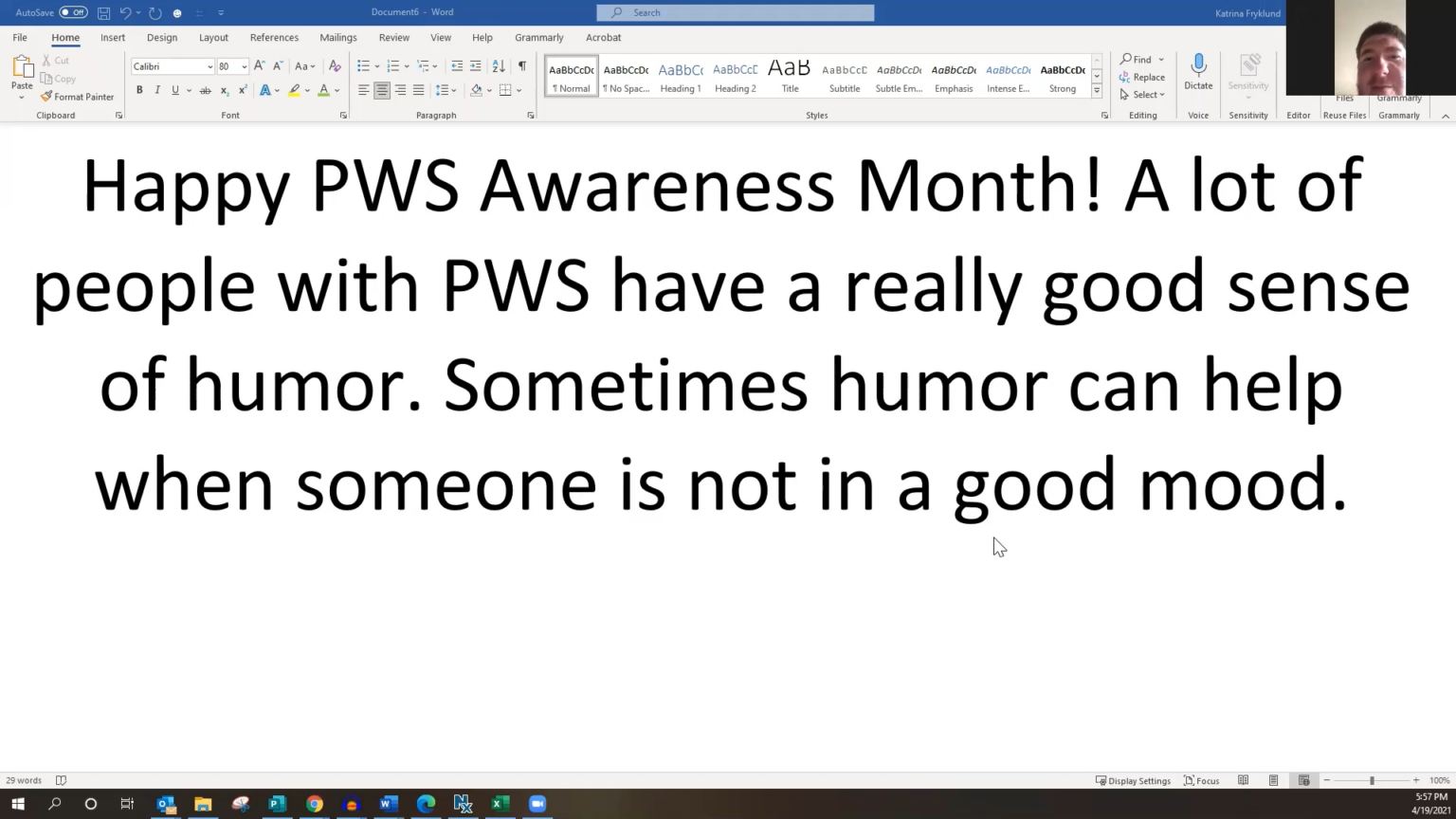 PWS Awareness Month - Latham Centers