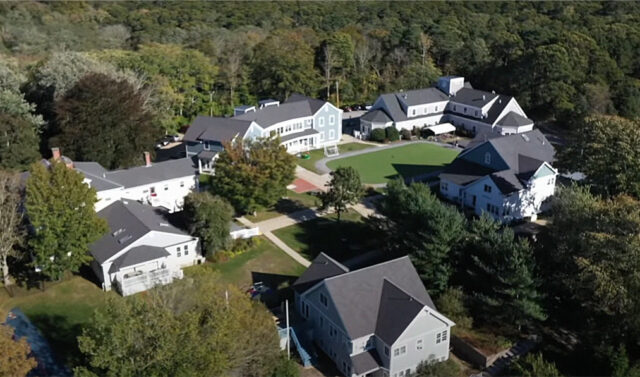 An aerial view of Latham's Children's program campus