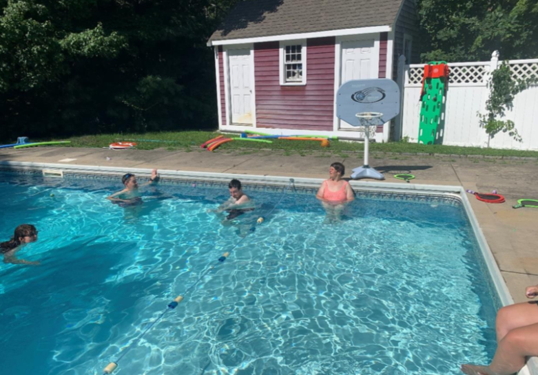Adult Residents in Pool at one of our Adult Residential Houses
