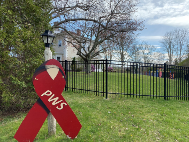 Latham Centers Campus with PWS Banner